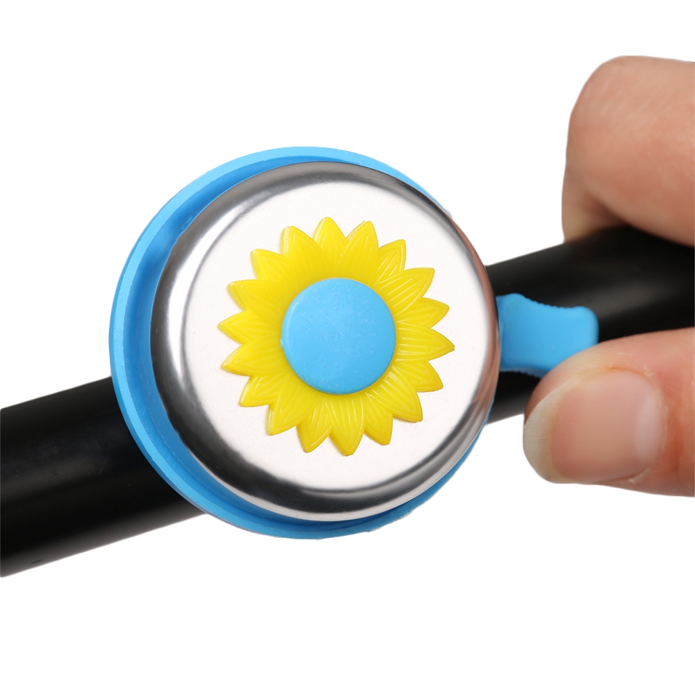 Chuông gắn tay lái xe đạp bằng nhựa hình hoa dễ thương nhiều màu sắc tùy chọn