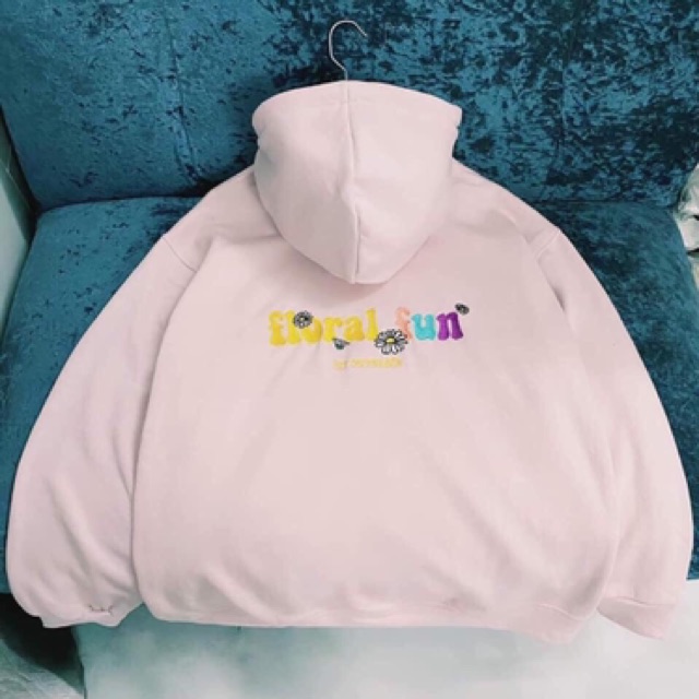 [Mã WASTMAY giảm 15% tối đa 30K đơn 150K] Áo khoác nỉ form rộng floral fun | BigBuy360 - bigbuy360.vn