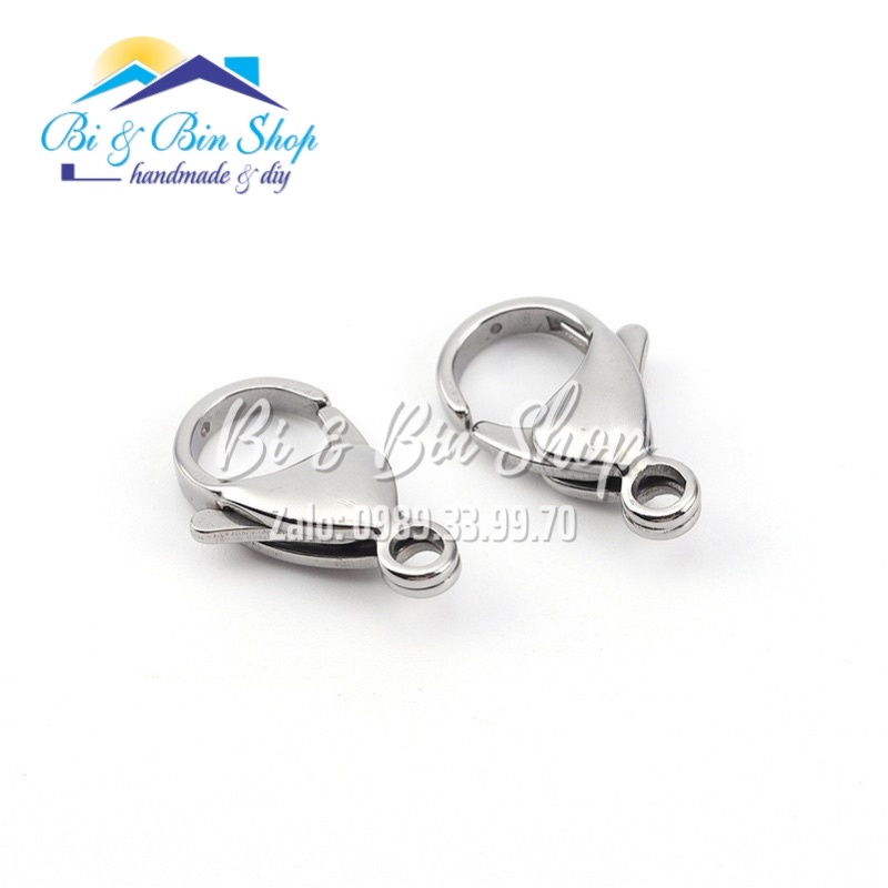 10 Móc Khoá Càng Cua Cao Cấp Không Gỉ làm Trang Sức Handmade