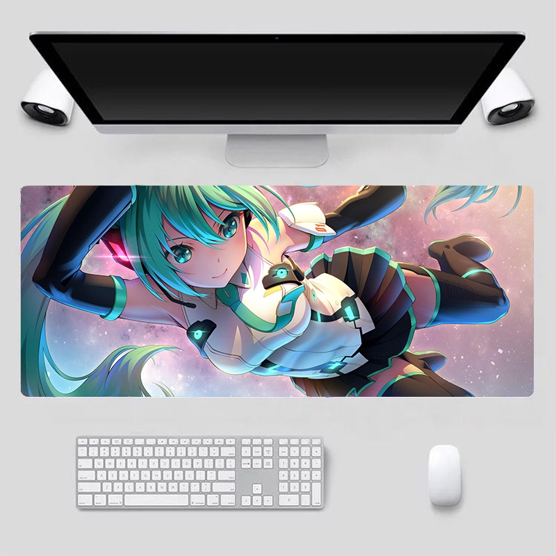 Tấm Lót Chuột Chơi Game Cỡ Lớn 40x90 In Hình Hatsune Miku