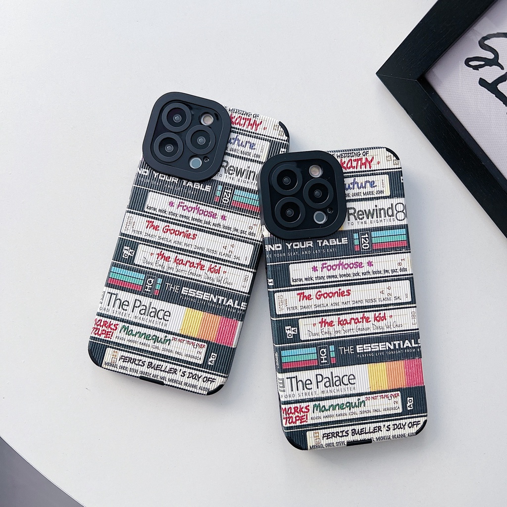 Ốp Điện Thoại Da Chống Sốc Thời Trang Cho iPhone 14 / 13 / 12 / 11 / X / 8 / 7P