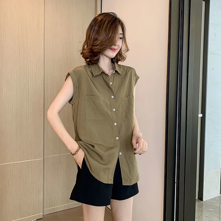 Áo Sơ Mi chiffon Mỏng Tay Ngắn Dáng Rộng Thời Trang Mùa Hè Hàng Mới Dành Cho Bạn Nữ 2022