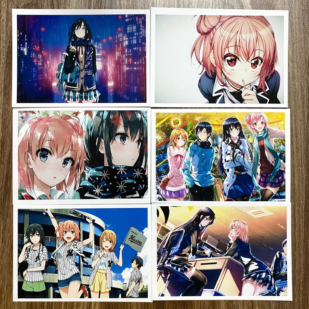 Bộ 20 tấm postcard Yahari Ore no Seishun Love Comedy wa Machigatteiru