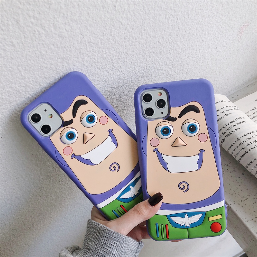 Ốp Điện Thoại TPU Silicon Mềm Hình Buzz 3D Cho iPhone 11 12 13 Pro Max 12Pro 13Pro X XR XS Max 6 6s 7 8 Plus