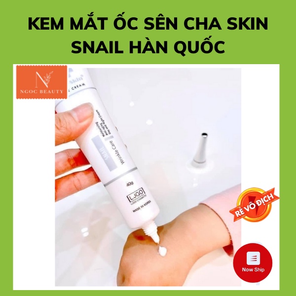 Kem mắt ốc sên Cha Skin Snail Hàn Quốc