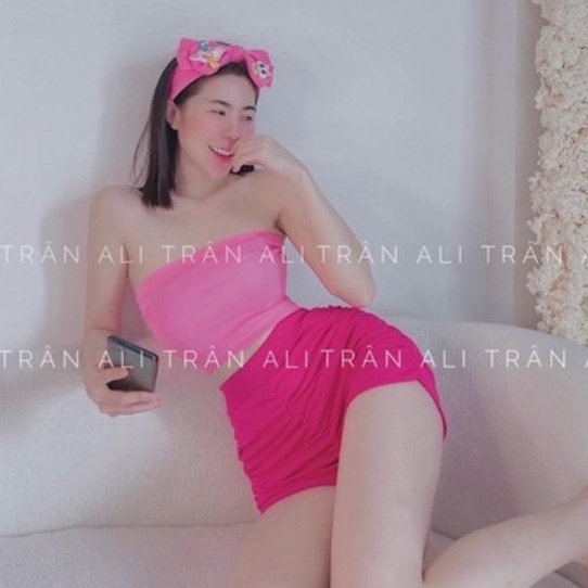 Sét áo ống và quần thun nhún chuẩn body