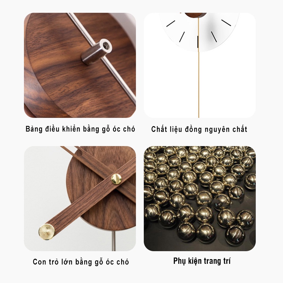 Đồng Hồ Treo Tường Decor Trang Trí Phòng Khách Độc Đáo, Sáng Tao