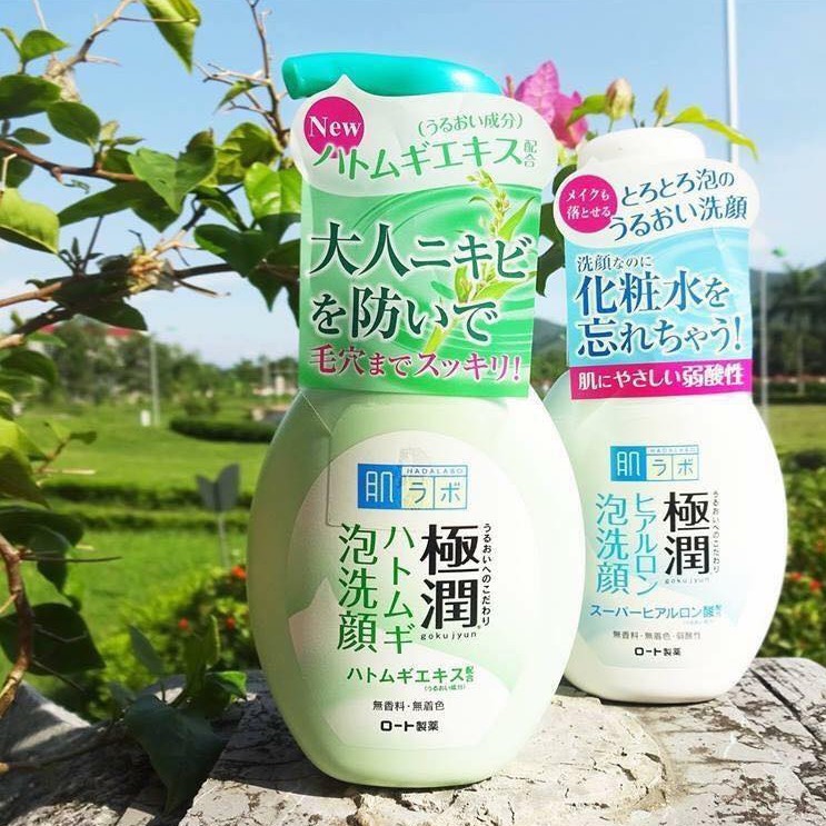 [Hỏa Tốc HN] Sữa rửa mặt tạo bọt dưỡng ẩm da Hada Labo 160ml nội địa Nhật Bản