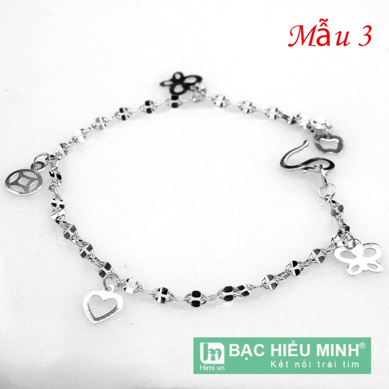 Lắc tay nữ bạc 925 HIMI LTU001 kiểu hàn quốc bạc thật đơn giản sáng đẹp - BẠC HIỂU MINH | BigBuy360 - bigbuy360.vn