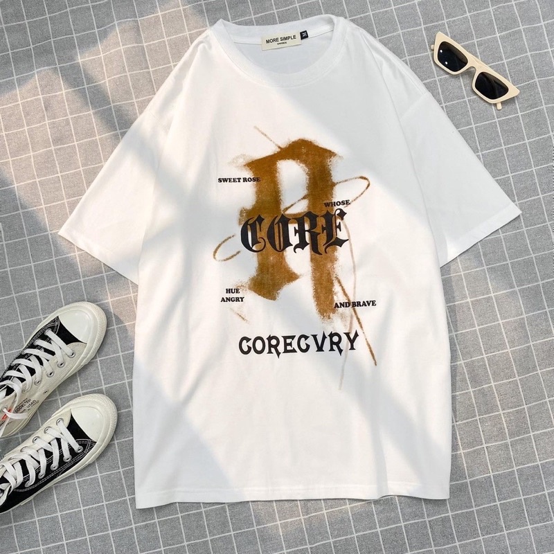 Áo Thun Tay Lỡ Unisex GORE Vải Tici Form Rộng -84Unisex