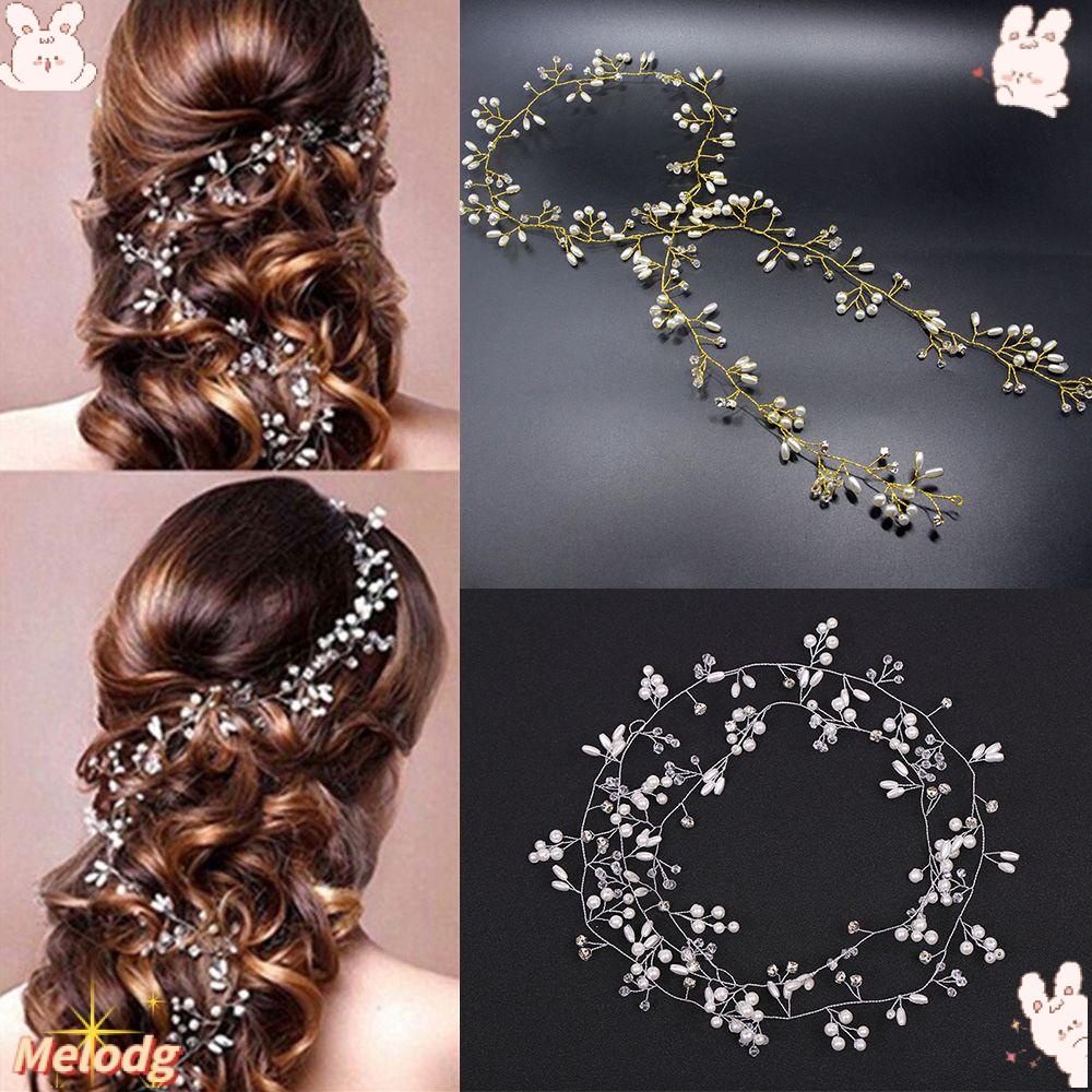 Băng Đô Cài Tóc Đính Đá Lãng Mạn Cho Cô Dâu