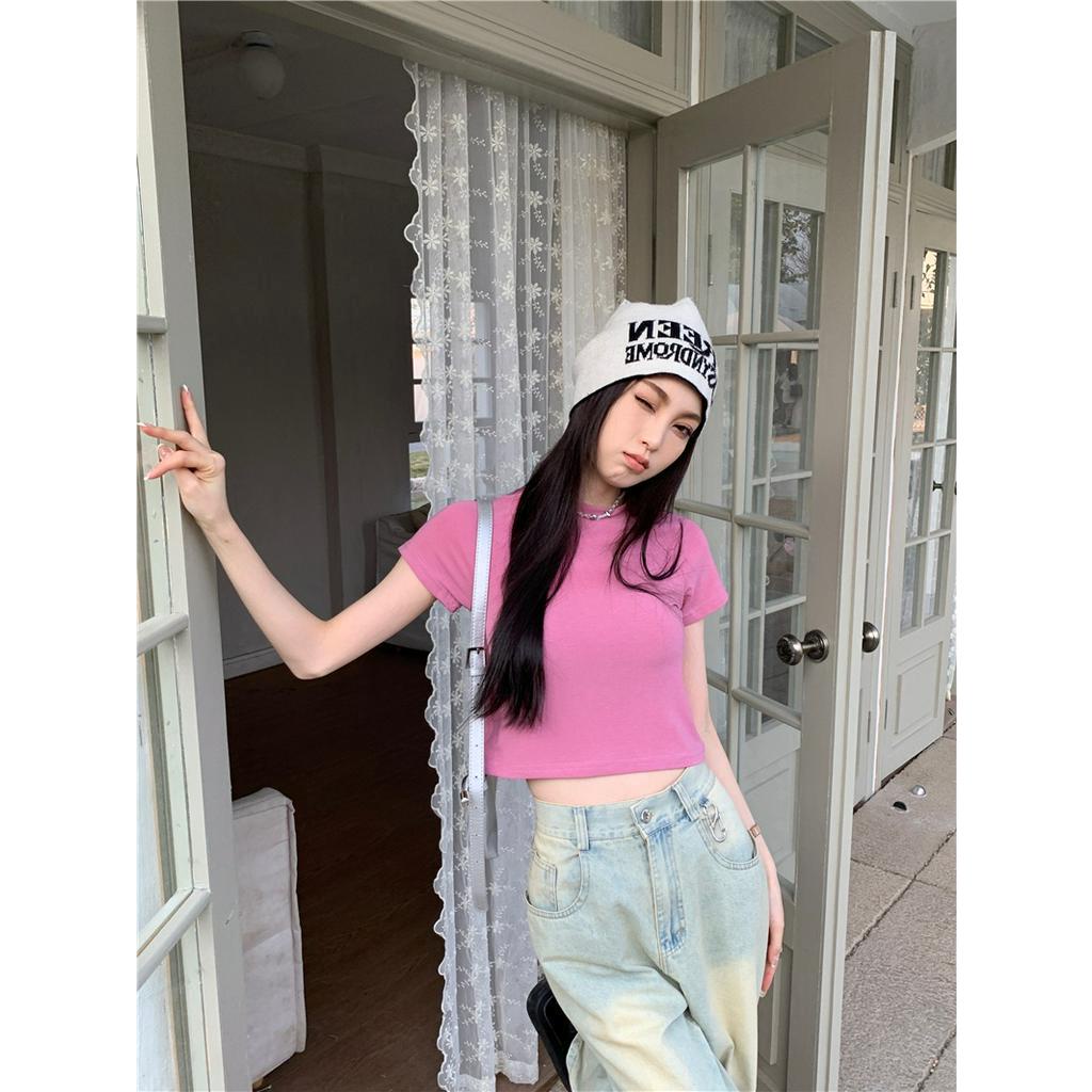 61559 Áo Thun Mỏng Vừa Vặn Nhìn Ngắn