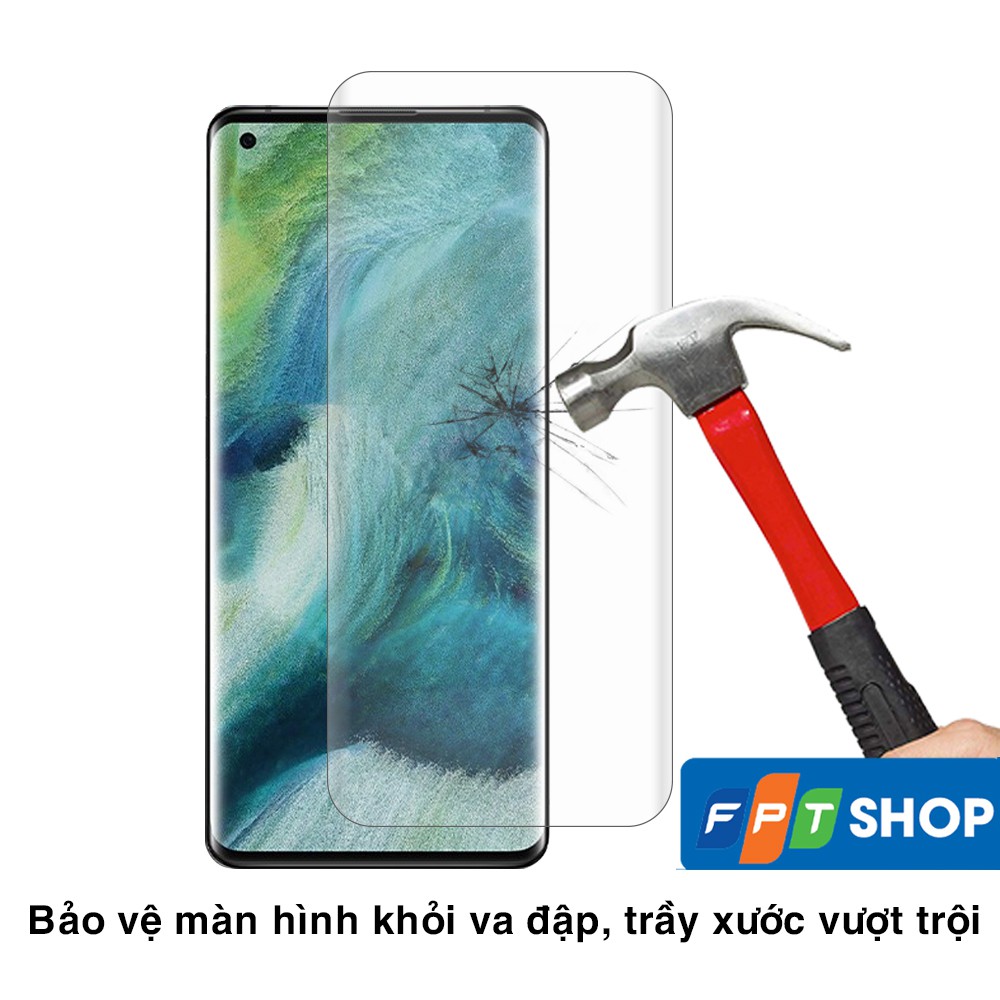 Cường lực Oppo Find X2 Pro chính hãng T-Max đèn UV cỡ lớn full màn hình - Cường lực Find X2 Pro