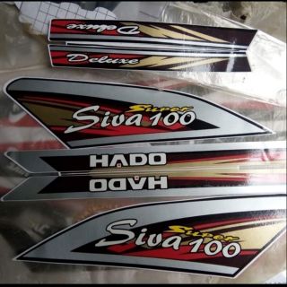 Bộ tem dán xe super siva Hado 100