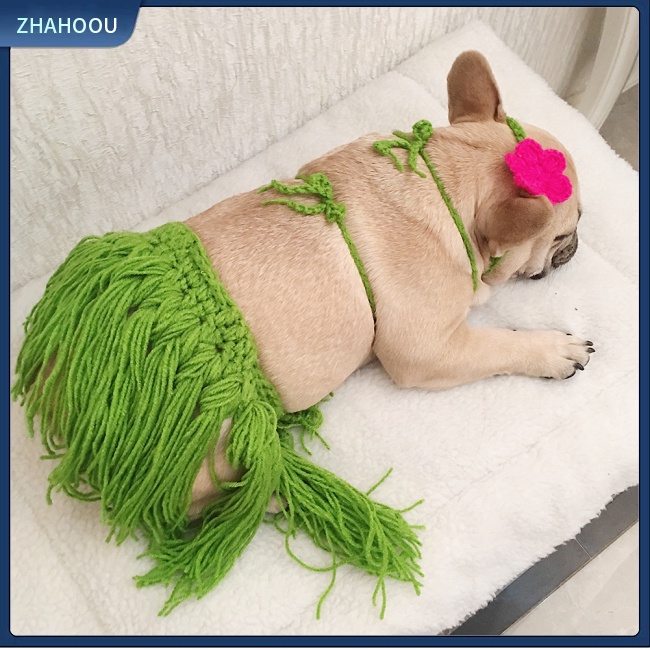 ☃Nhà☃ Chân Váy Tua Rua Hóa Trang Chó Bull Corgi