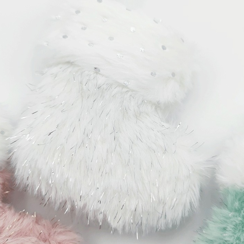 Set 3 Túi Bông Đựng Quà Hình Chiếc Vớ Giáng Sinh Dễ Thương