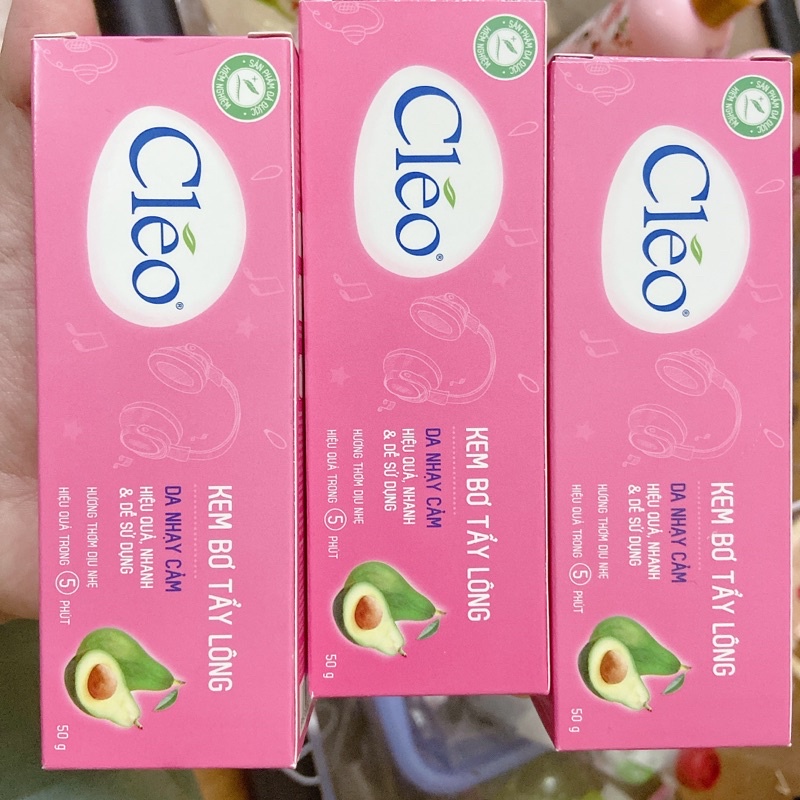 KEM TẨY LÔNG CLEO CHIẾT XUẤT TỪ BƠ 50G