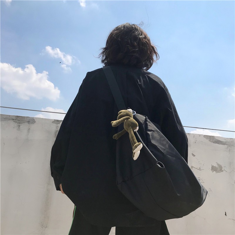 Ba Lô Đi Học Thiết Kế Đơn Giản Cỡ Lớn 13003 Phong Cách Hip Hop Thời Trang Unisex