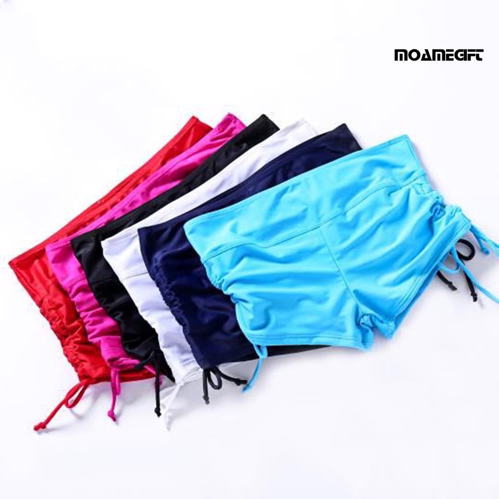 Quần Bơi Lưng Cao Dây Rút Bên Hông Co Giãn Tuyệt Vời Cho Nữ