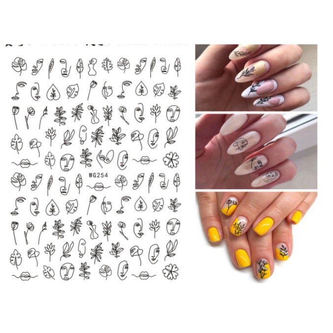 sticker trang trí nail