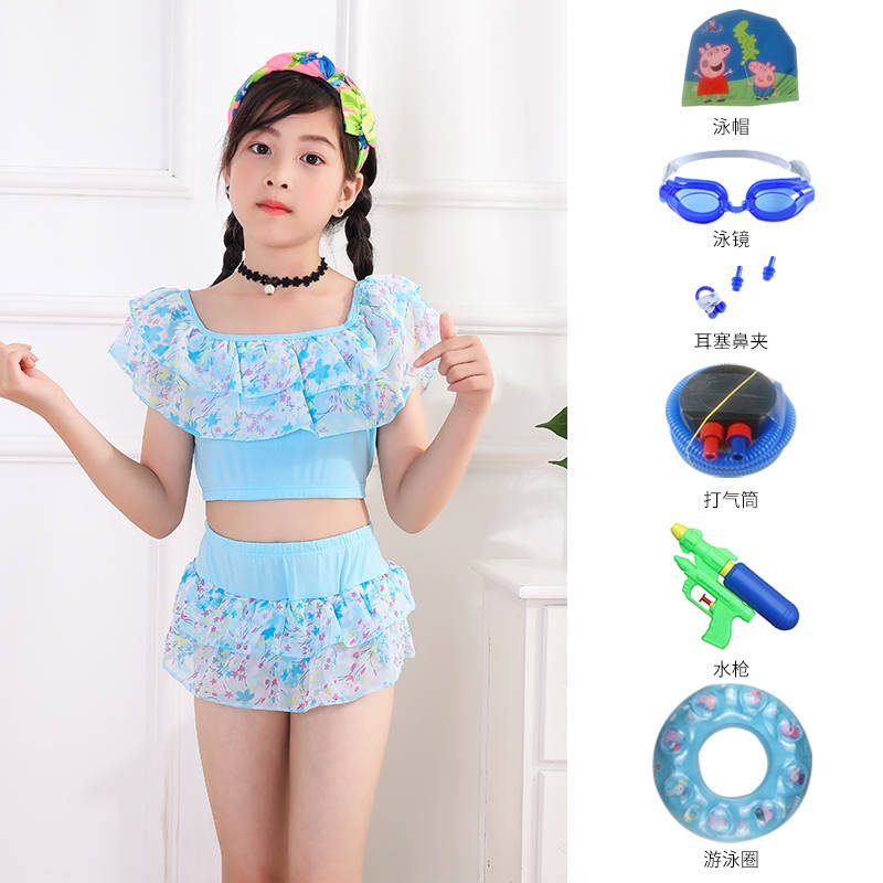 Bộ Đồ Bơi Hai Mảnh Họa Tiết Hoa Thời Trang Sành Điệu Cho Nữ