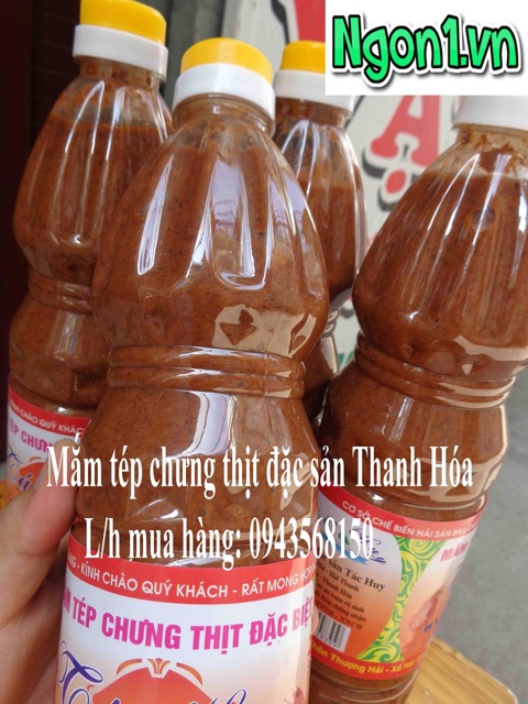 Mắm tép chưng thịt Ba Làng - Thanh Hoá (chai 1 lít)