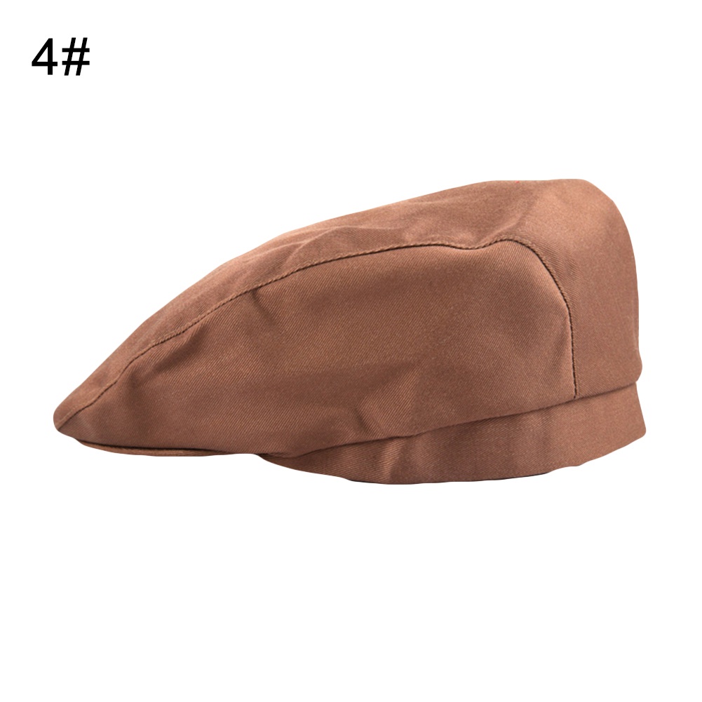 &lt; Gdcc &gt; Mũ Beret Họa Tiết Hình Học Miệng Ngắn Màu Trơn Phong Cách Unisex Cho Làm Bánh Ngọt
