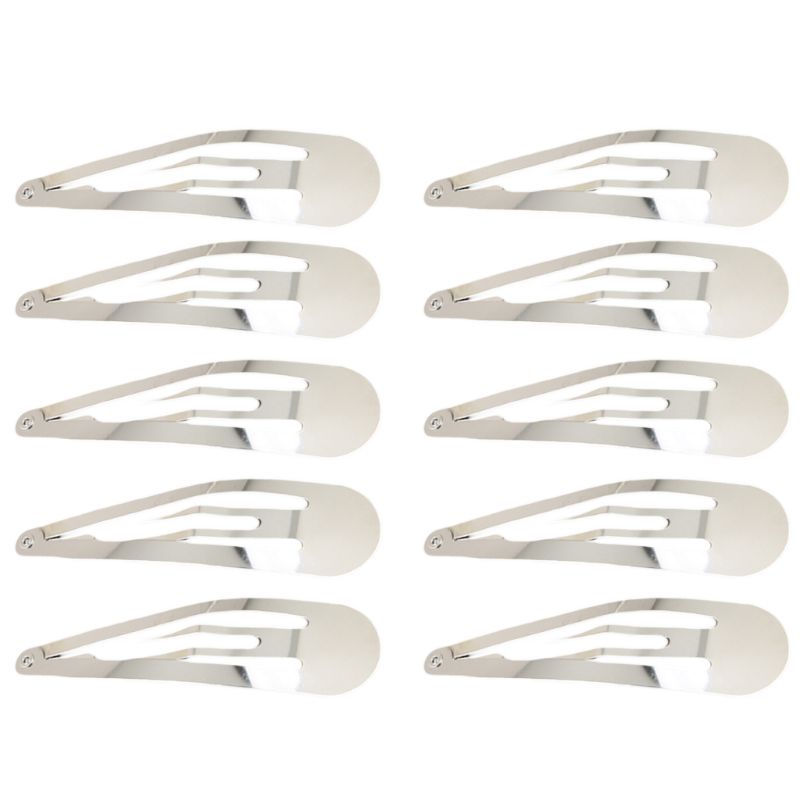 Set 10 kẹp tóc mỏ vịt bằng hợp kim phong cách Hàn Quốc đơn giản DIY