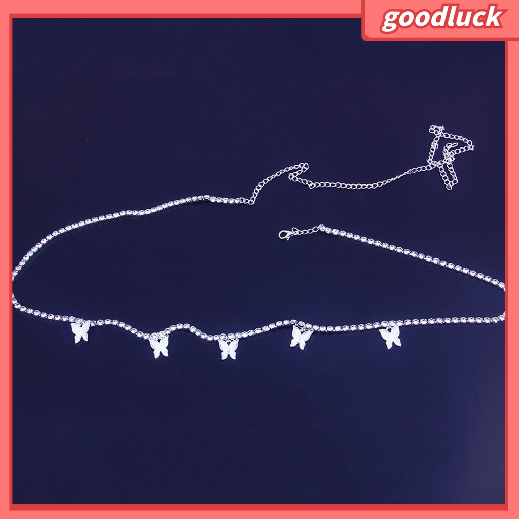 Goodluck| Dây Xích Đính Đá Trang Trí Quần Lưng Có Thể Điều Chỉnh