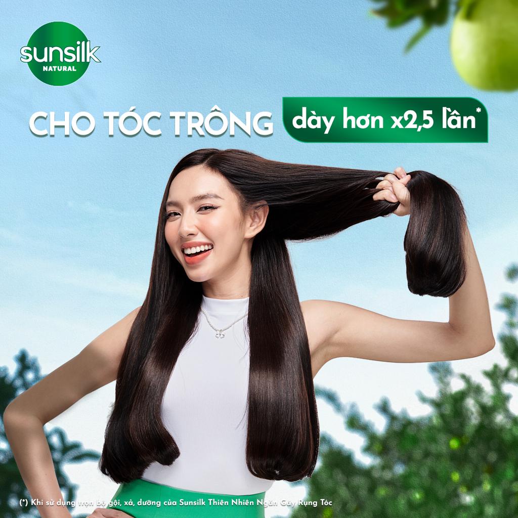 Xịt dưỡng tóc tinh dầu bưởi Sunsilk Natural giúp tóc chắc khỏe và giảm gãy rụng 100ml