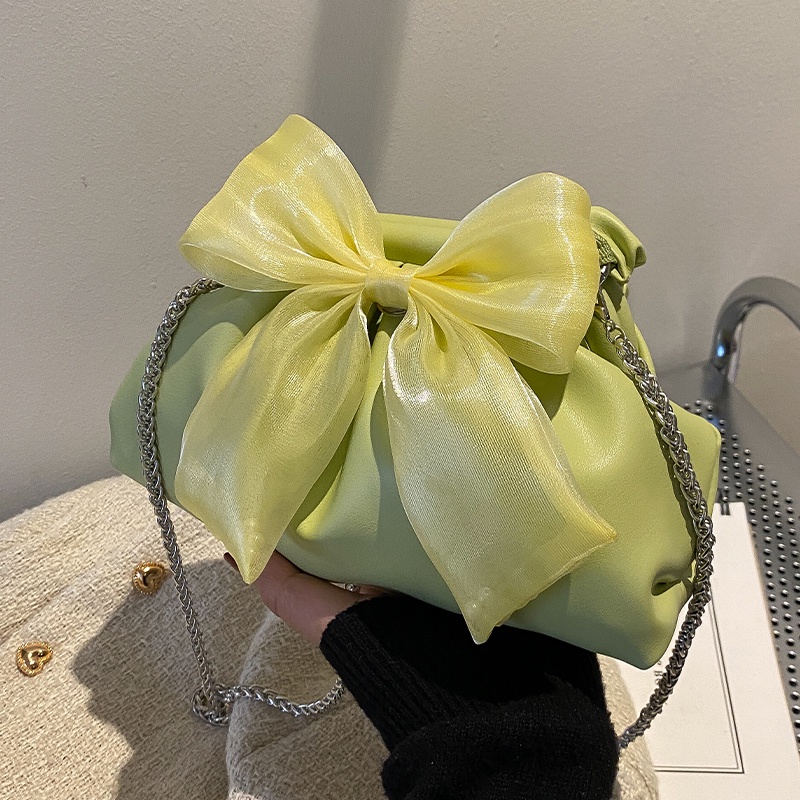 Túi IELGY đeo vai thắt nơ thời trang nữ