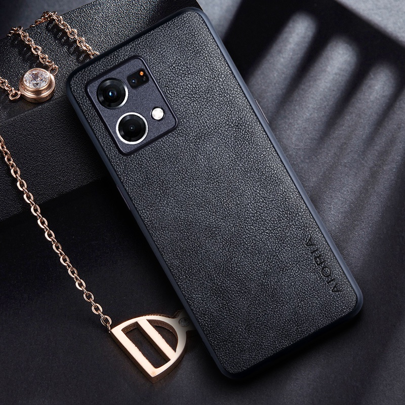 Ốp Bao Da Điện Thoại pu Phong Cách Doanh Nhân Cho oppo Reno 7 4g f21 pro