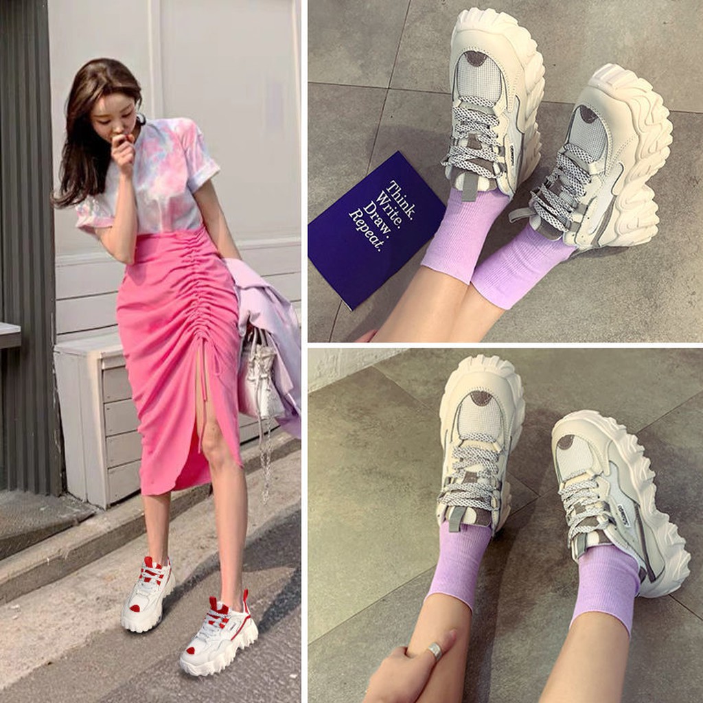 Giày Sneaker Đế Sóng Cao Nữ - 1926