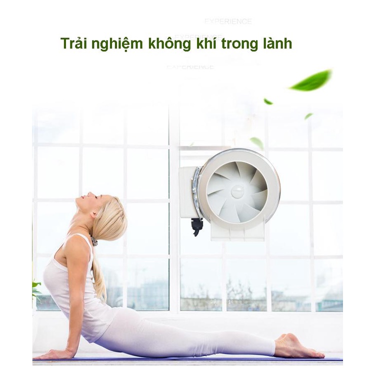Quạt thông gió ly tâm nối ống phi 100 Penck KLT-100 hàng chính hãng loại 1 hai chân cắm tròn