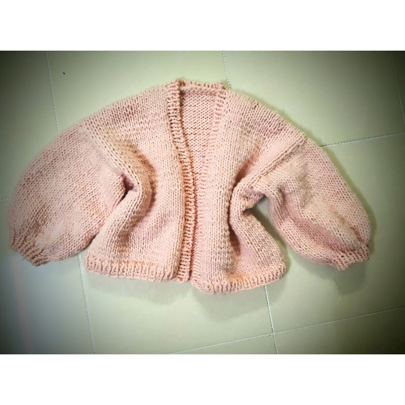 Áo len sợi bông to handmade