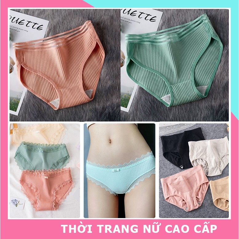 Quần lót ren sexy xuất Nhật nhiều mẫu lựa chọn , quần lót cotton nữ vải mềm mại đệt kim cao cấp | BigBuy360 - bigbuy360.vn
