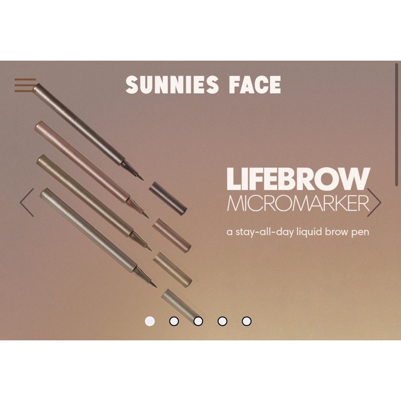 (CÓ SẴN)  BÚT PHẨY SỢI CHÂN MÀY LIFEBROW MICROMARKET SUNNIES FACE