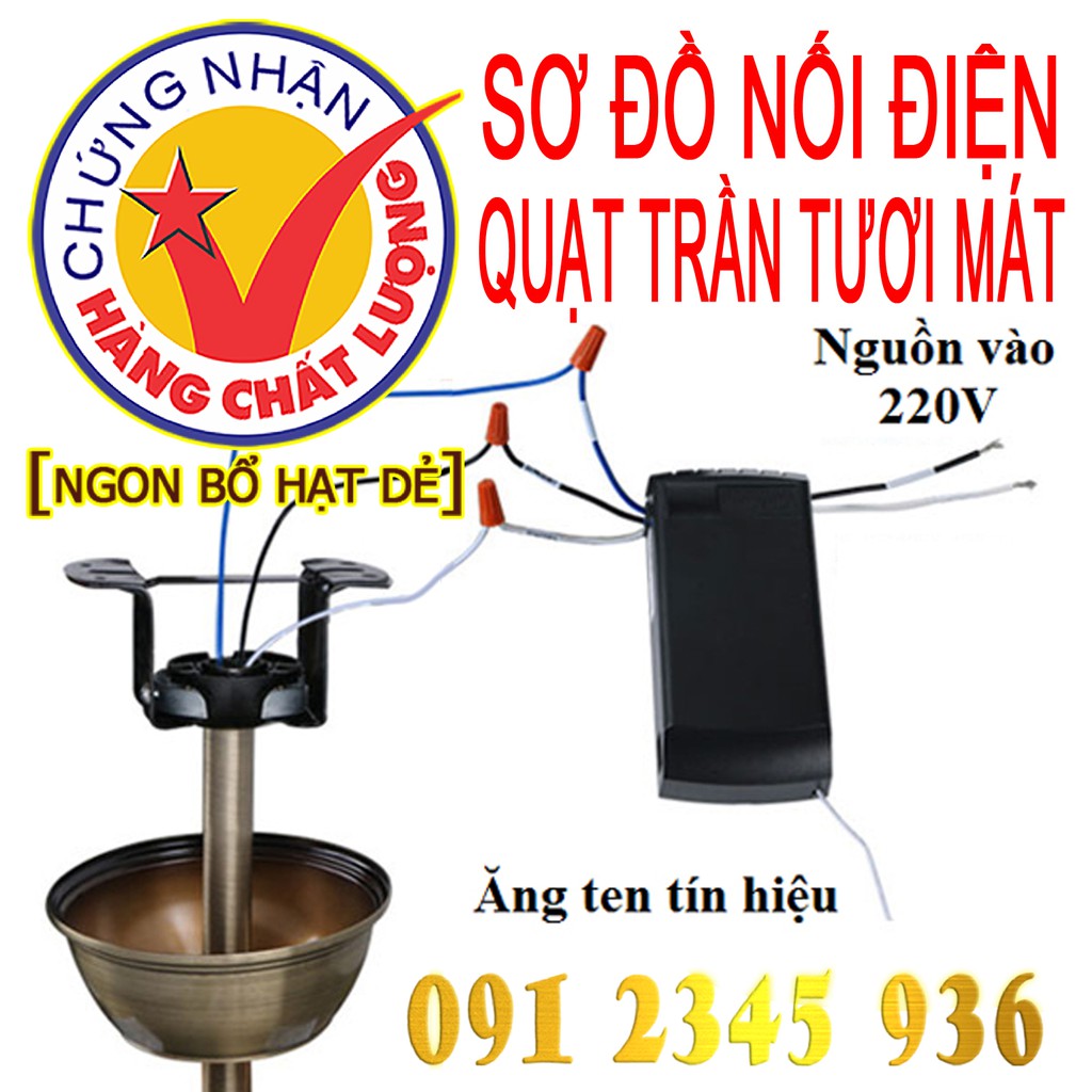 Bộ Mạch và Điều Khiển QUẠT TRẦN ĐÈN TƯƠI MÁT FAN LAMP Chính Hãng.