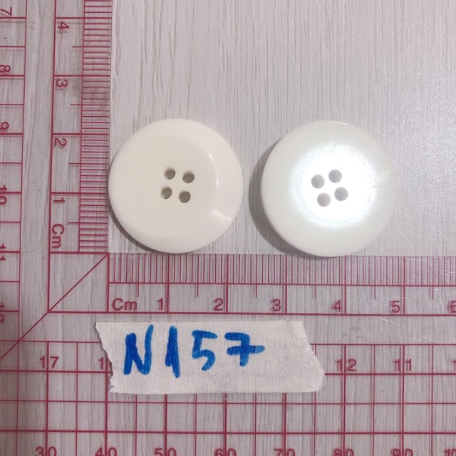 Combo 10 nút áo trắng N156-159