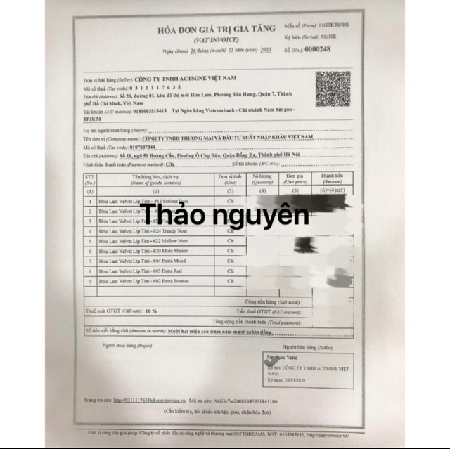 (ĐỦ VER)- SON KEM LÌ BBIA LAST VELVET LIP TINT | BigBuy360 - bigbuy360.vn