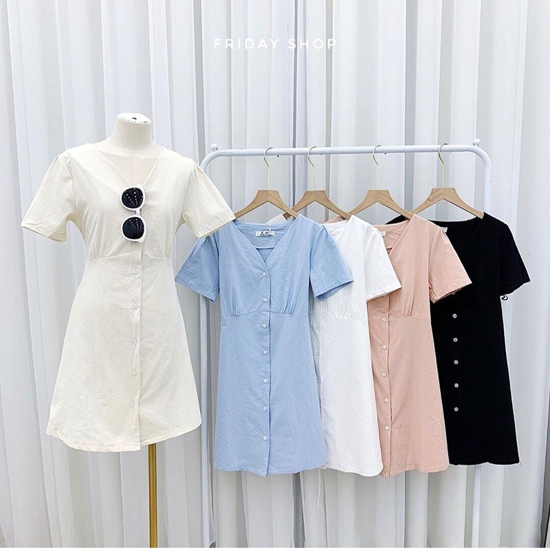 Váy Nữ Hàng Quảng Châu Cổ Tym Chất Bao Đẹp M526 | BigBuy360 - bigbuy360.vn