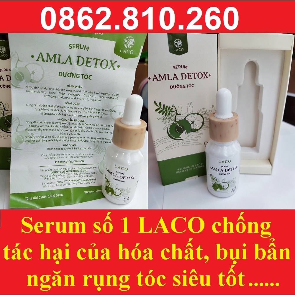 Bộ dầu Gội đầu + Xả Laco Organic Amla detox kèm xịt dưỡng tóc serum ngăn rụng tóc và kích thích mọc tóc siêu HOT