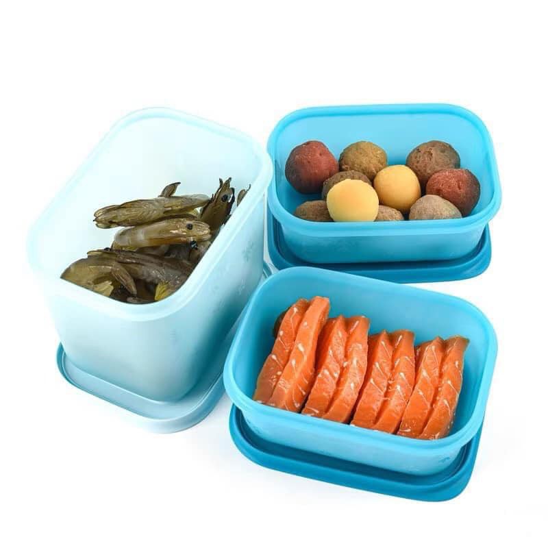 [HÀNG CÓ SẴN] Set Hộp Đông Dẻo Gen II Tupperware 6 Món Cao Cấp - Bộ 6 Món Hộp Trữ Ngăn Đông Ngăn Mát Tủ Lạnh<ẢNH THẬT>