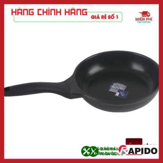 Chảo chống dính bếp từ, chảo từ Teflon Rapido 20cm, 24cm, 28cm đáy phẳng,thân và đáy chảo bằng nhôm đúc nguyên khối