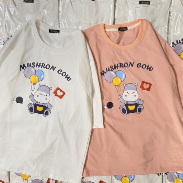 [S03][HÌNH THẬT] Áo thun nữ nam unisex căp đôi áo phông nữ tay lỡ Bò Mushron Cow hàng chuẩn shop siêu chất-BT137 | BigBuy360 - bigbuy360.vn