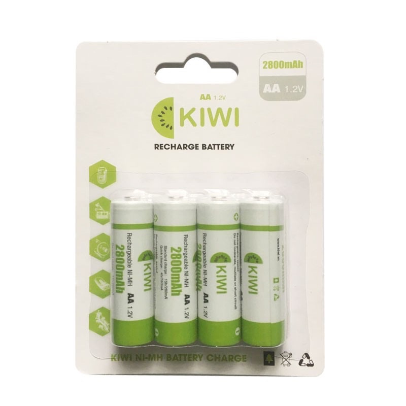 Pin sạc Kiwi 2800mAh Ni-MH AA 1,2V