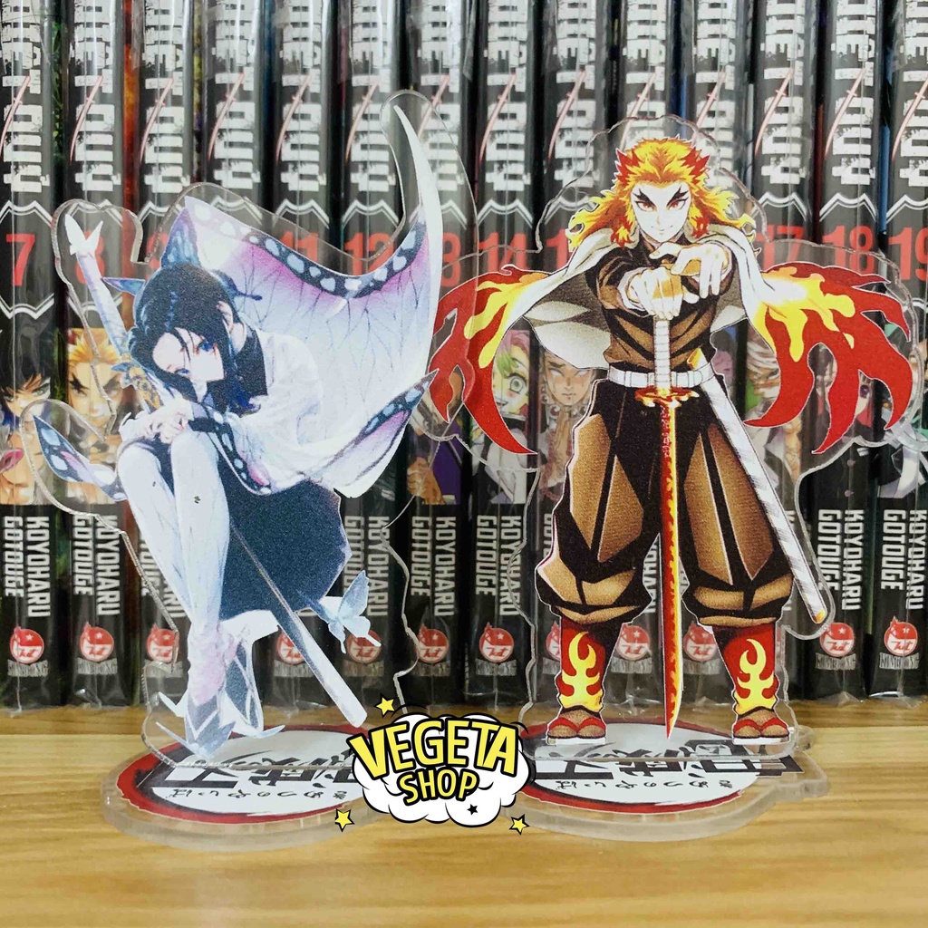 [Cao 10cm] Mô Hình Tượng Standee Acrylic Mica 1 mặt - Thanh Gươm Diệt Quỷ Kimetsu No Yaiba - Tanjiro Nezuko Giyu Rengoku