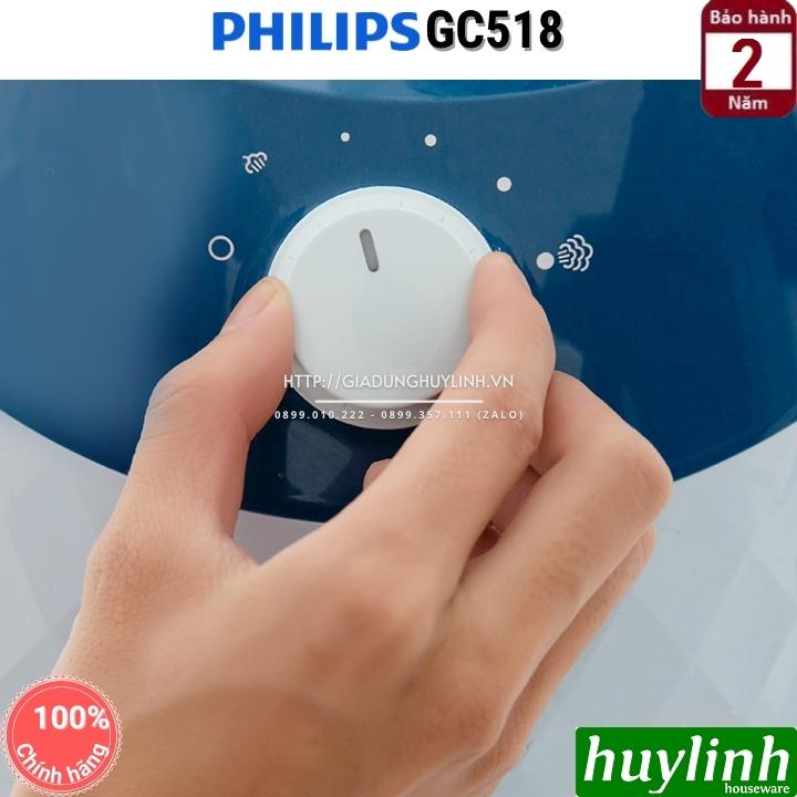 [Mã 44ELSALE2 giảm 7% đơn 300K] Bàn ủi hơi nước đứng Philips GC518 - bảo hành 2 năm chính hãng