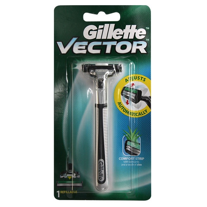 Combo Dao cạo râu và kem bọt cạo râu Gillette Vector