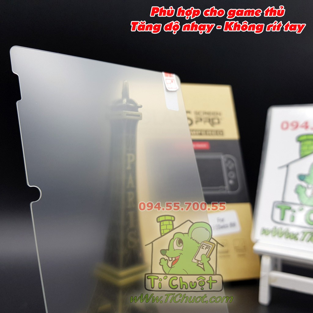 Kính CL Nhám Máy Game Nintendo Switch 6.2" Cường Lực 9H